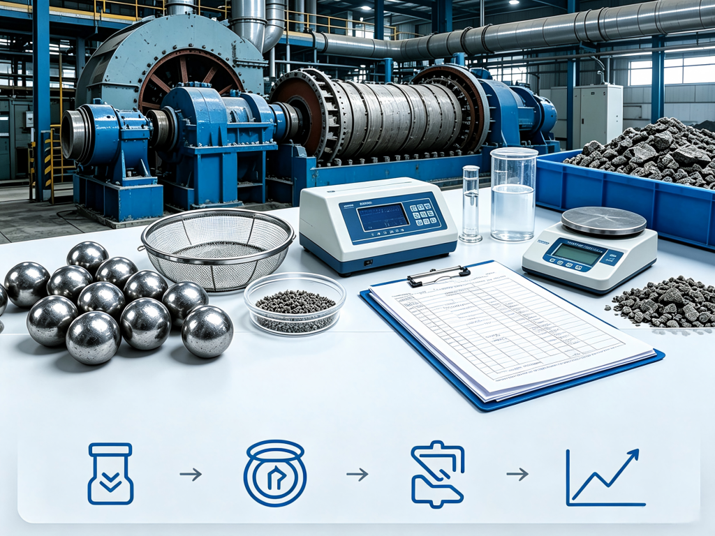 How to design a convincing grinding media control test